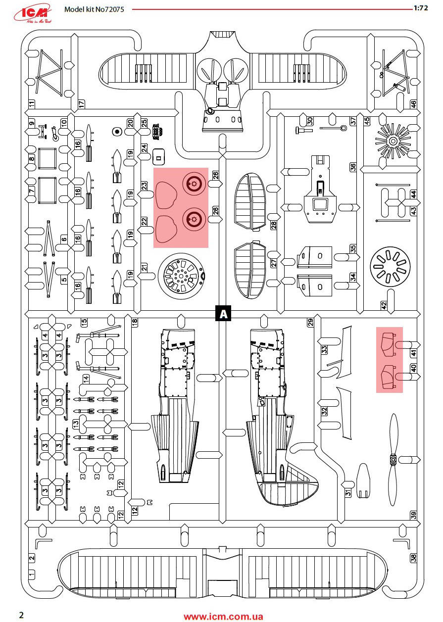 ICM ICM72075 1:72 Scale I-153 WWII Finnish Air Force Fighter | Unassembled Plastic Model Kit | Age 14+ - View #3