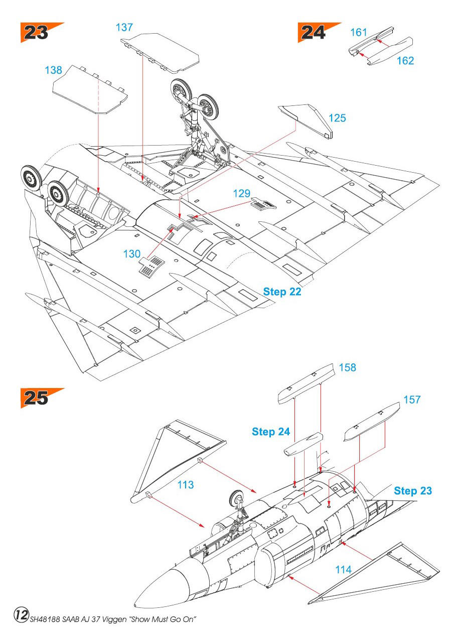 Maquette Saab AJS-37 Viggen Show must go on