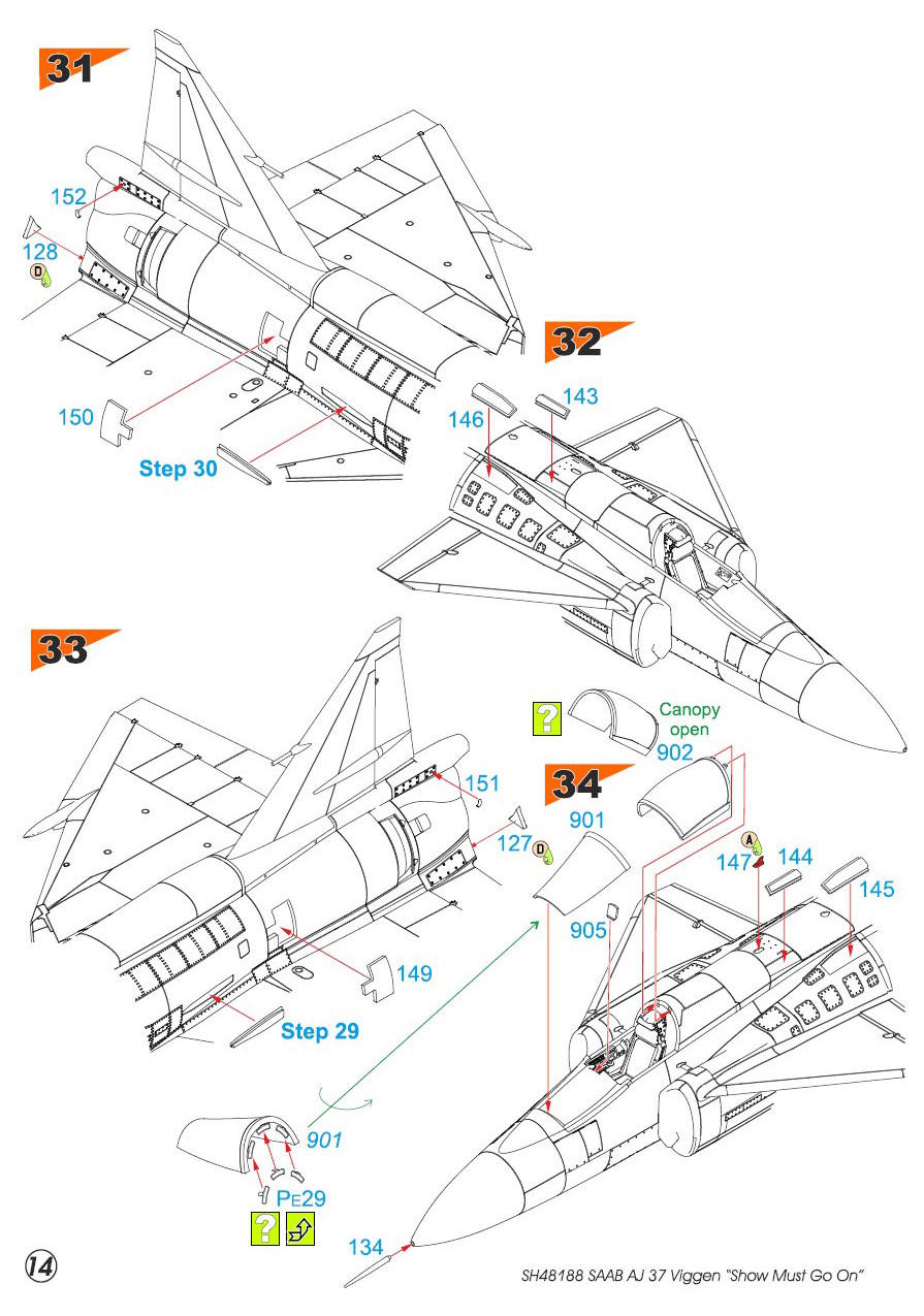 Maquette Special Hobby Saab AJS-37 Viggen 1/48 - Neuf - Réf 48188